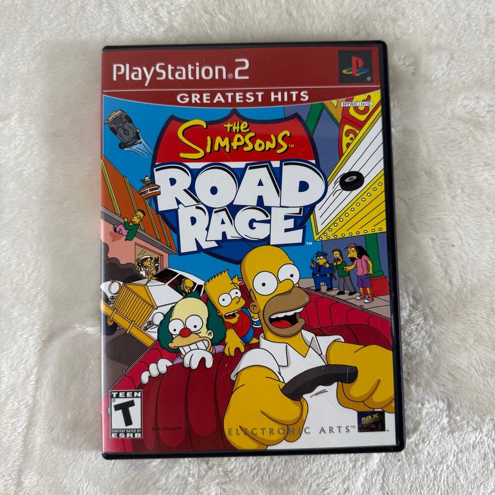 The Simpsons Road Rage Playstation 2 PS2 Greatest Hits CIB Complete w/ Manual EA